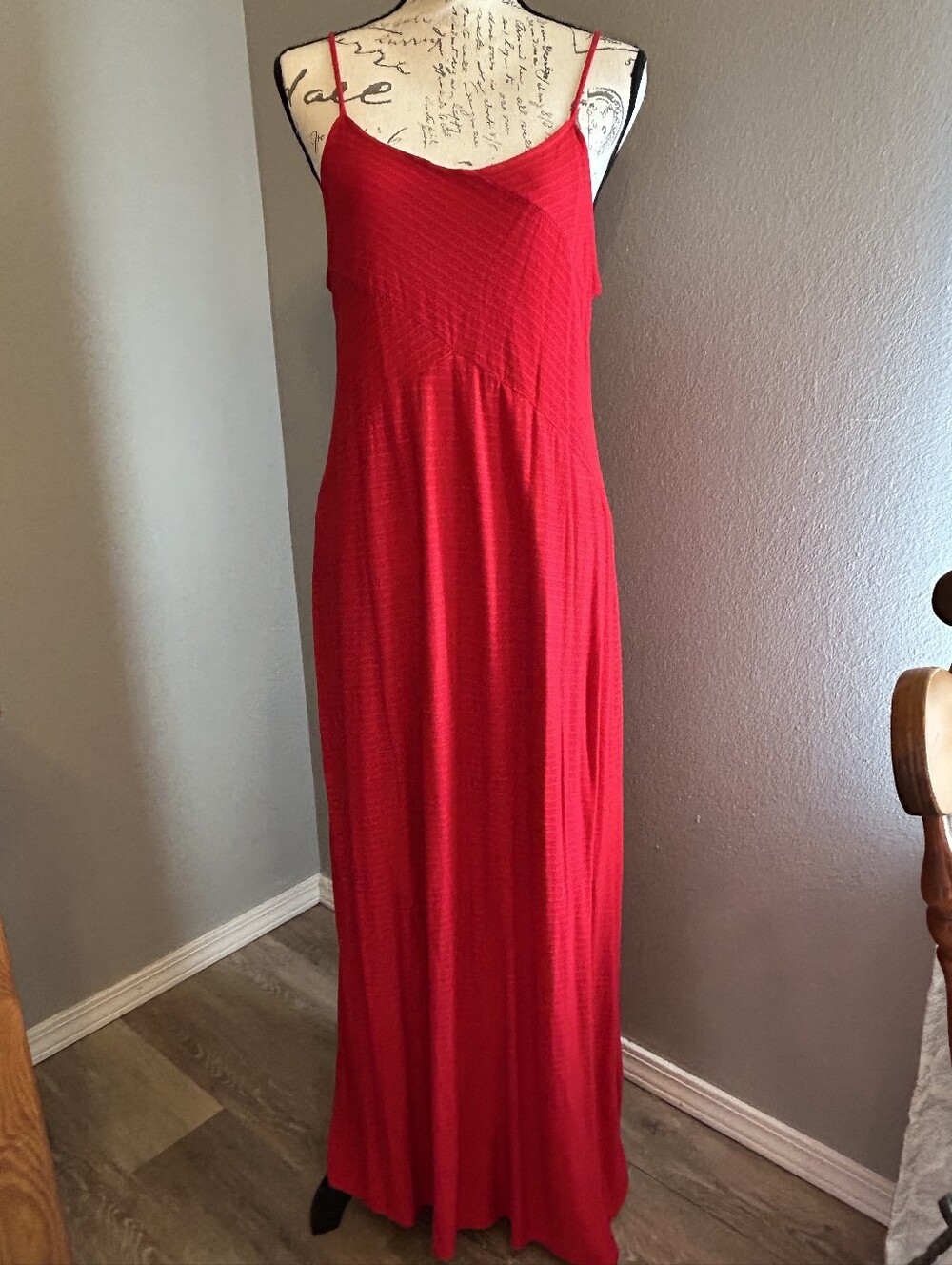 Faded Glory XL Red Maxi Dress